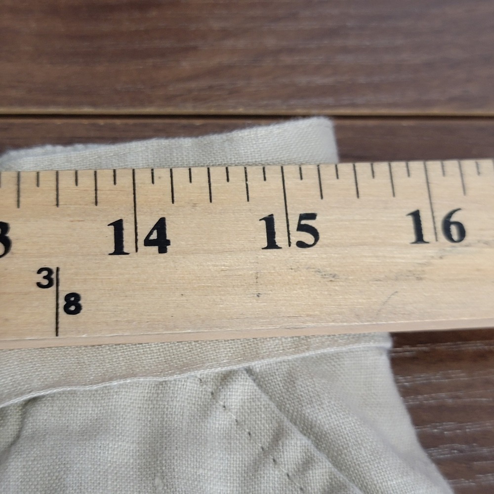 Christian Siriano Skirt Large Beige Linen Button Front Tie Waist‎ Midi Coastal - Picture 7 of 8